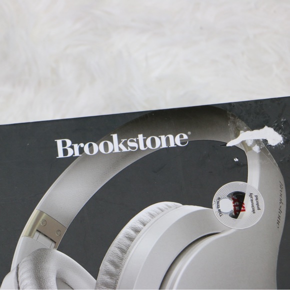 Brookstone WhisperNX Active Noise Cancelling Headphones in White Foldable - Picture 3 of 10
